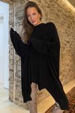 Paloma Oversized Grunge Knit Black